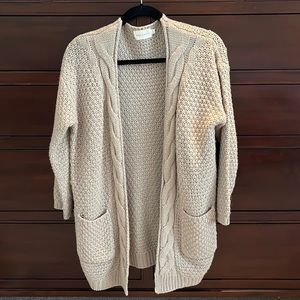 Dreamers Cardigan Taupe Size Small
